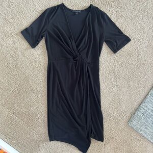 Banana Republic Asymmetrical Black Dress